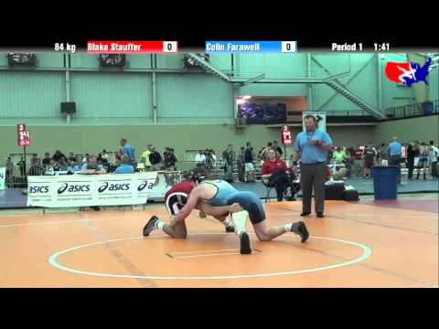 Blake Stauffer vs. Colin Farawell at 2013 ASICS University Nationals - FS