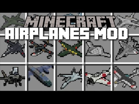 Minecraft PLANE MOD / FLY YOUR OWN AIRLINE CARRIERS AND BLOW THEM UP!! Minecraft