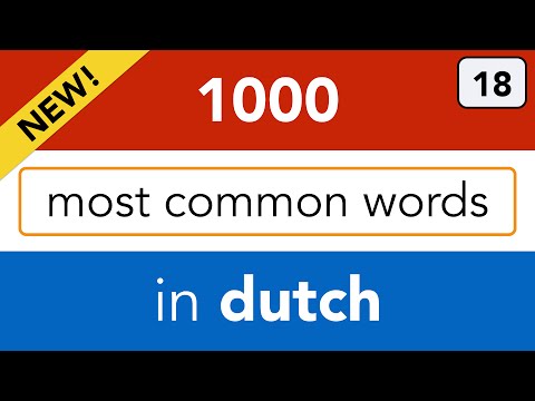Lesson 18 - most common verbs in Dutch, part 2