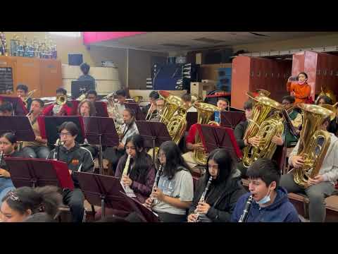 TJMS &  HHMS 8th Grade bands perform Danger Zone with the Edison High School Wind Ensemble