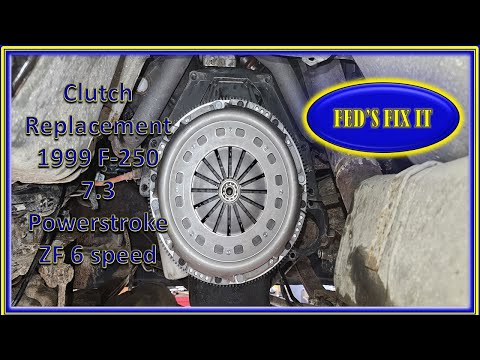Clutch Replacement 1999 F 250 7 3 Powerstroke ZF 6 speed
