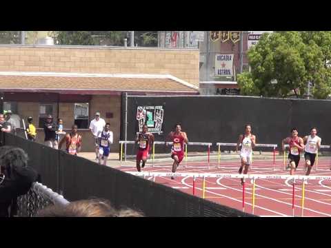 T Rios 300M H - Arcadia Inv 4-12-14 - Los Alamitos Boys