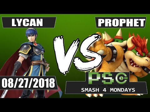 PSG Smash 4 Monday: Lycan (Marth/Mewtwo/Diddy Kong) vs Prophet (Bowser/Mario/Fox) - Grand Finals