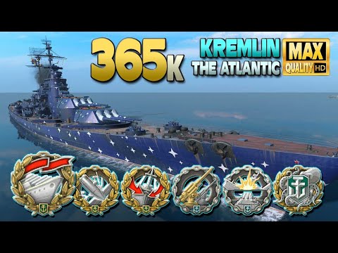 Battleship Kremlin: Unexpected result with huge 365k - World of Warships