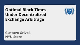 Video: Optimal Arbitrage Timing between Decentralized and Centralized Exchanges