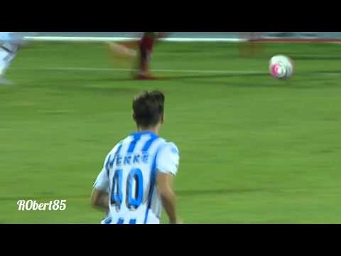 Valerio Verre all'esordio con la maglia del Pescara 9-8-2015