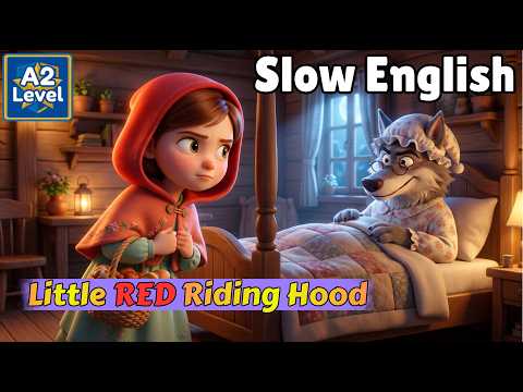 Little Red Riding Hood in Slow English | Easy English Listening Practice Fairy Tales (A2 Level)