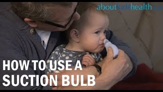 How to use a nasal aspirator or suction bulb/Poire aspirante ou mouche-bébé: mode d