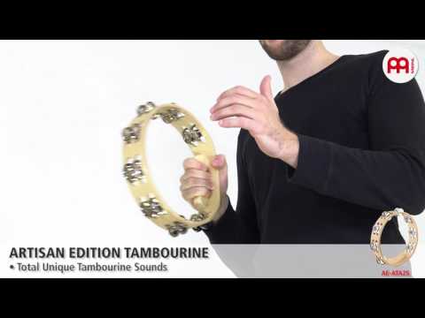 MEINL Percussion - Artisan Edition Tambourine Nickel Plated Steel Jingles