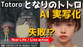 となりのトトロのキャラをAIで実写化してみた My Neighbor Totoro in real life