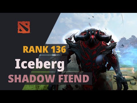Iceberg (Rank 136) plays Shadow Fiend Dota 2 Full Game