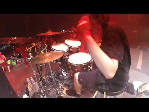 Mike Caputo - Job For A Cowboy - Embedded - Live drum cam at Blue Ridge Rock Fest 2023