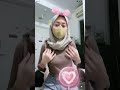 Lia Suhee0 Wearing Hijab But Revealing Stomach In Dream Live