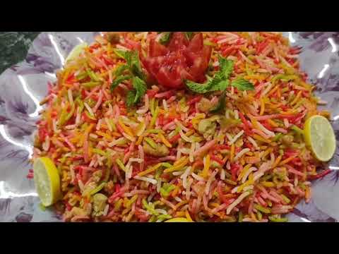 RainBow Rice Recipe | with chicken masalah | TASTE BY NEMI