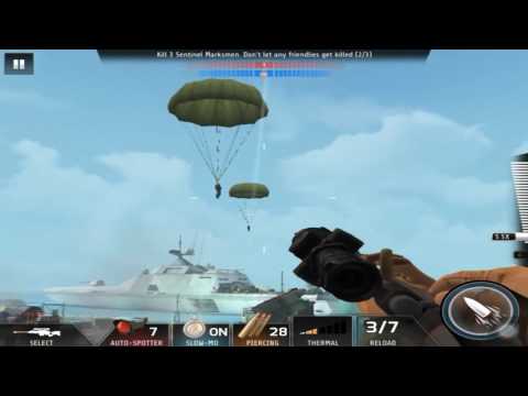 Kill Shot Bravo Region 18 Primary Mission 30 - Kill 3 Sentinel Marksmen (Slo-Mo Gameplay)