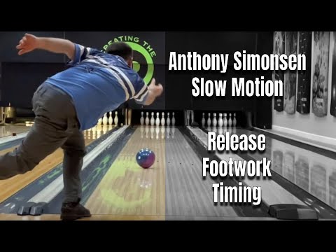 One of The Best Professional Bowlers | Anthony Simonsen SLOW MOTION Approach | WATCH His Backup Ball