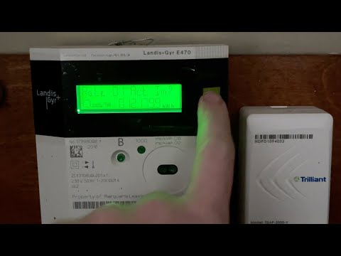 How to read a landis + gyr e470 electric meter