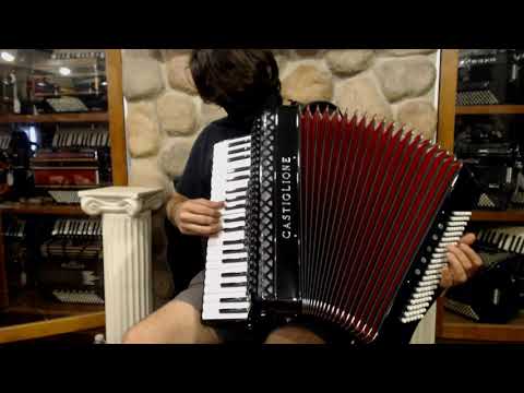 CASTBUG120 - Black Bugari Castiglione Piano Accordion LMM 41 120 $3499