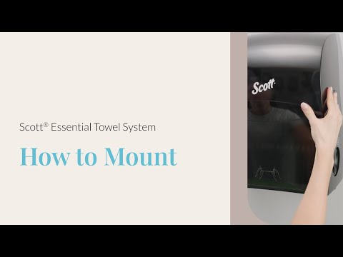 How to Mount the Scott® Essential Towel Dispenser System