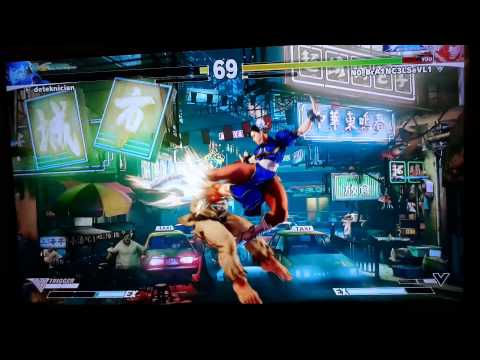 SFV ONLiNE BETA Ryu Vs CHUN Li SCRuBBA DuBB DuB 1 SHiNKU HADOKEN!!!!!