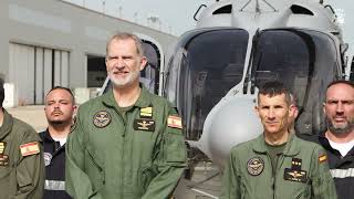 Su Majestad el Rey visita la Flotilla de Aeronaves de la Armada