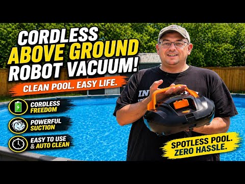 🔥 Full Demonstration of Above Ground Pool Robot Vacuum Cleaner