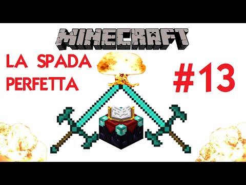 Minecraft ep.13 La spada PERFETTA quasi +costruiamo la stanza nel nether