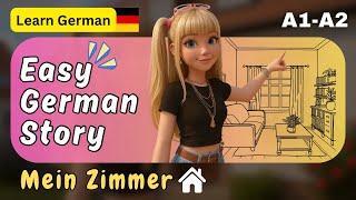 Mein Zimmer 🇩🇪 – Easy Geman Story (A1–A2)