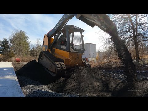 Site work for my new garage with the JCB 180T