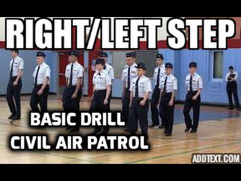 How to do Left/Right Step - Civil Air Patrol Drill