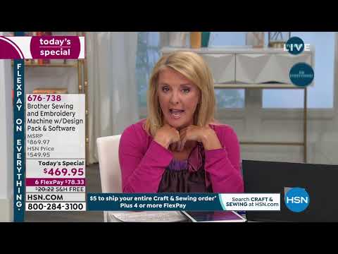 HSN | National Sewing Month featuring Brother 09.10.2019 - 12 AM