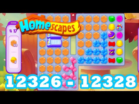 Homescapes Level 12326 - 12328 HD 3 - match puzzle Gameplay | android | IOS | 12327 | GameGo Game