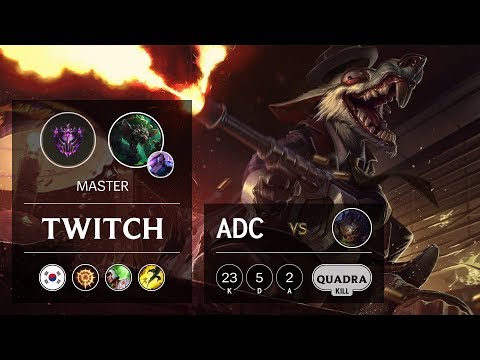 Twitch ADC vs Kog'Maw - KR Master Patch 9.8