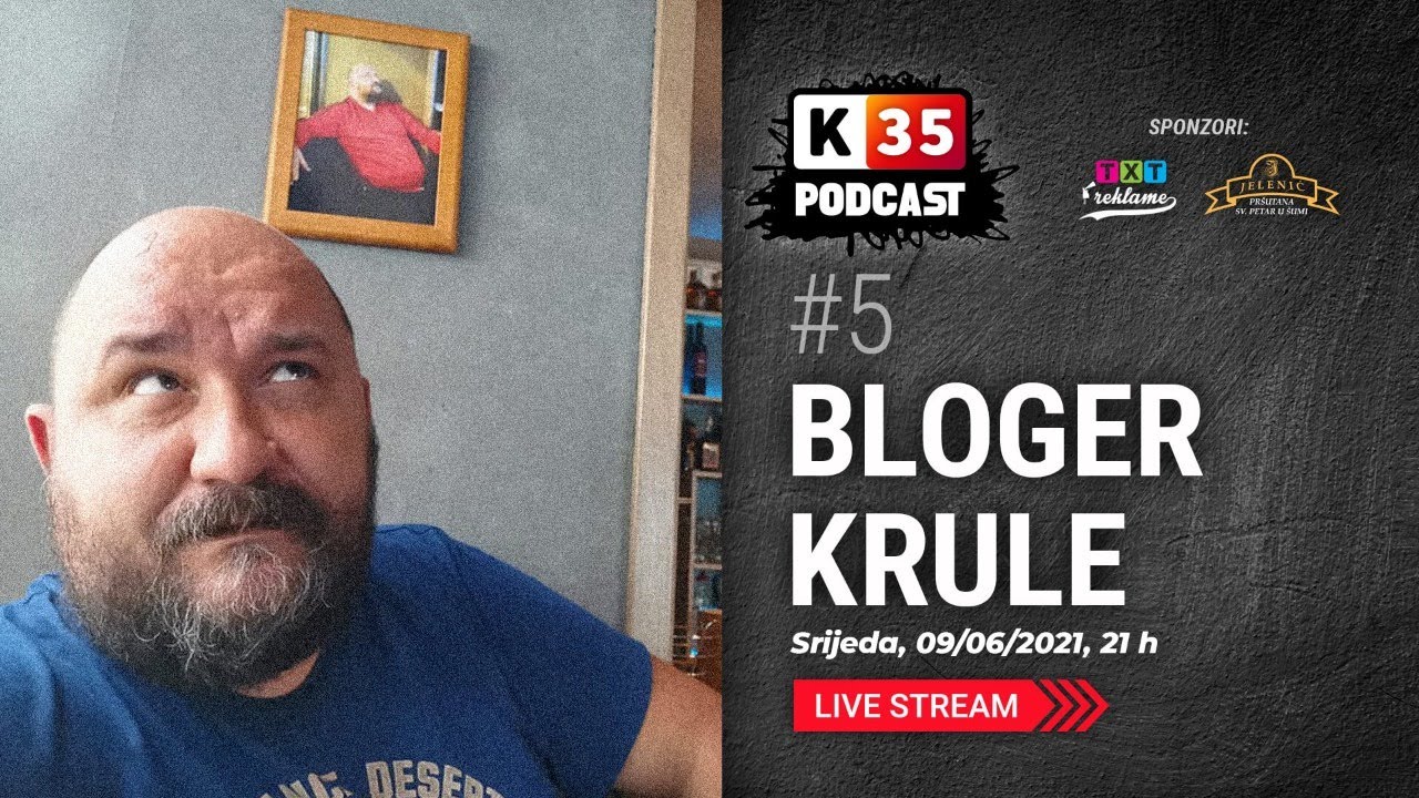 Bloger Krule kralj lajvara u emisiji - podcast k35