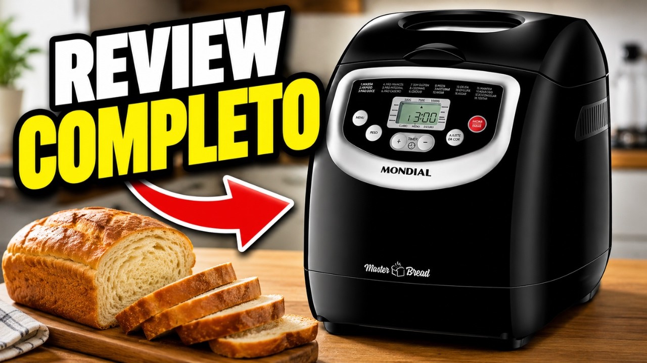 Miniatura da avaliação em vídeo de Panificadora Automática Mondial Master Bread NPF-53 700W