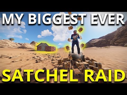 The BIGGEST SATCHEL RAID I've ever done - Rust Co-op Survival Gameplay