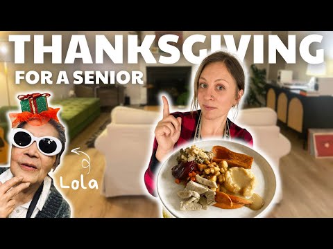 Easy Thanksgiving Dinner for a senior / soft & lower sodium Holiday meal for grandparent / RECIPES