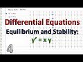 Differential Equations - 4 - EXAMPLE - Steady State solution and Stability (y'=xy)
