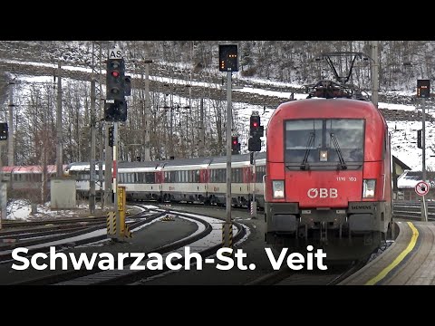 Osterreichisch Züge Vlog #48 - Schwarzach St. Veit Bahnhof 26.02.2023