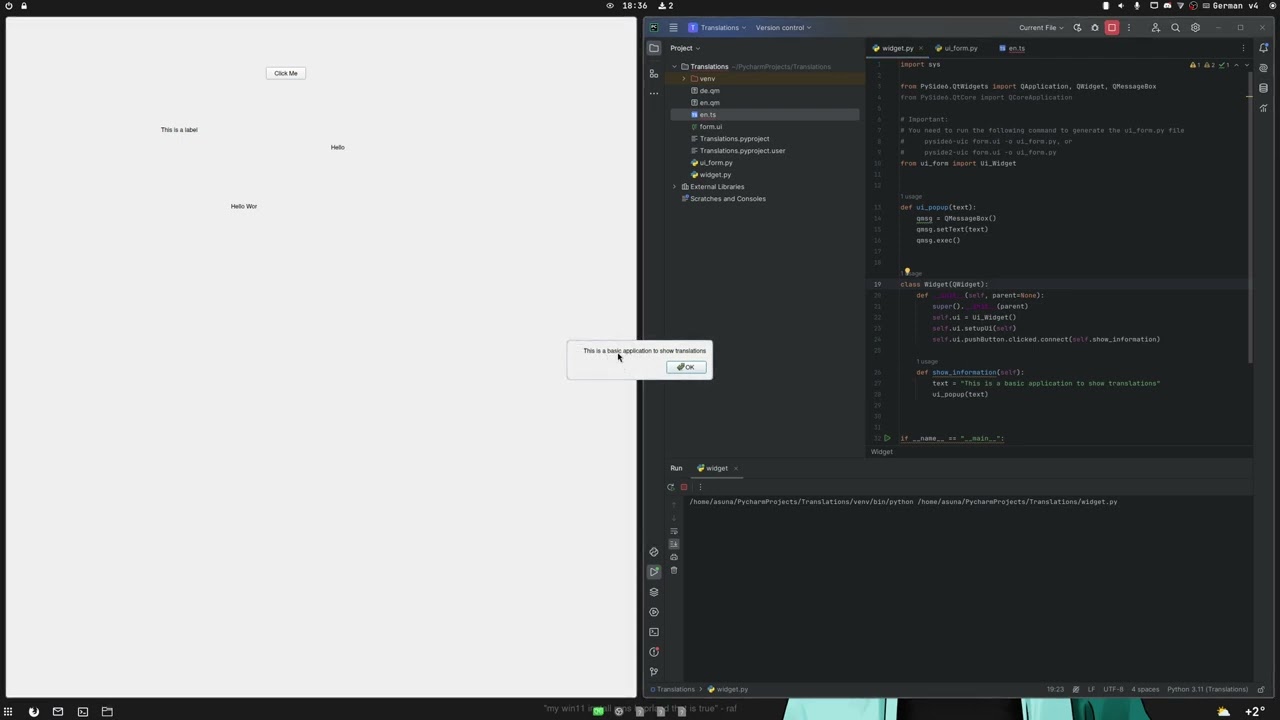 How to translate a PySide6 (Qt for Python) application [Tutorial]