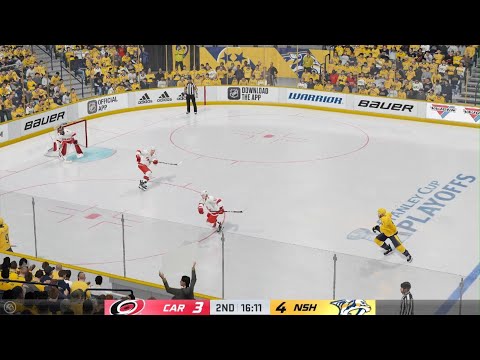 NHL 21_Stanley Cup Playoffs sim Hurricanes vs Predators period 3 game 4
