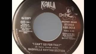 Nashville Rhythm Section - I Can’t Go for That video