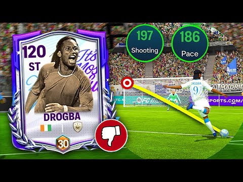 120 OVR DROGBA Might Be The Worst Striker in FC Mobile!? 🤐