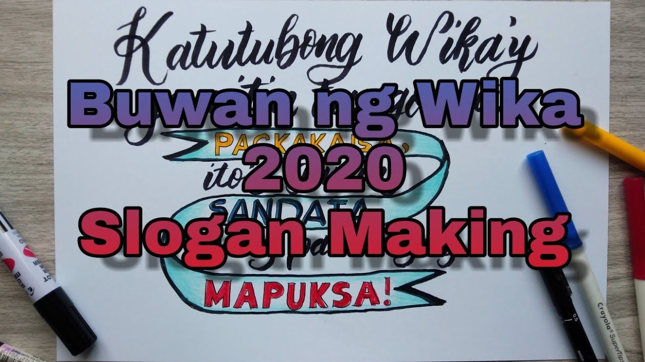 Buwan ng Wika 2020 SLOGAN MAKING