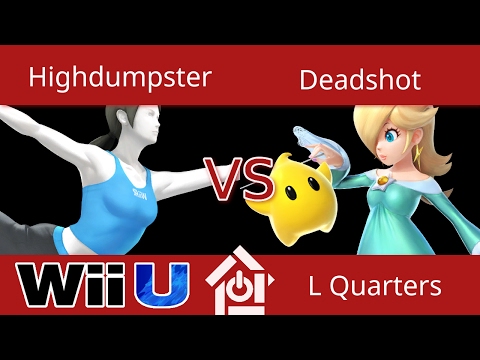 Smash Legends  1/18/17 - Highdumpster (Wii Fit Trainer) vs Deadshot (Rosaluma) - Smash 4 L Quarters