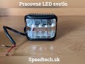 LED pracovné svetlo - 27W LED / 10-30V / ECE R10 (94x75x85mm) - Video Youtube