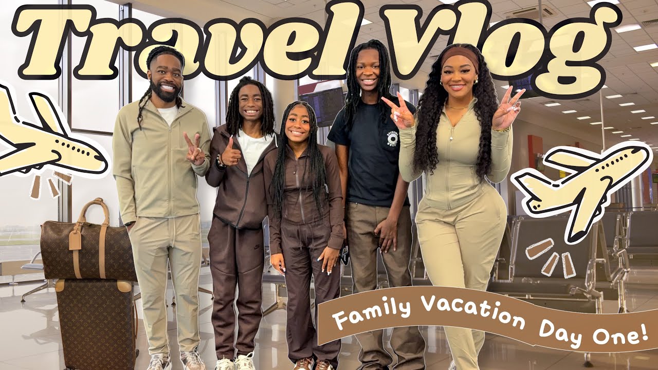 ✈️ Family Travel Vlog; Day 1 (We Almost Missed Our Flight!)