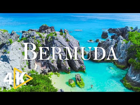FLYING OVER BERMUDA (4K UHD) - Relaxing Music Along With Beautiful Nature Videos