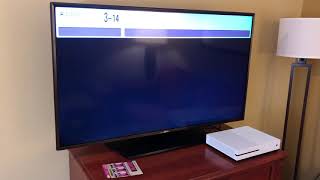 How to access HDMI ports on a LG Commercial TV with no input button