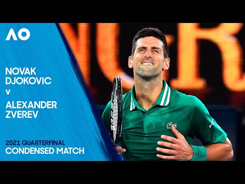 Novak Djokovic v Alexander Zverev Condensed Match | Australian Open 2021 Quarterfinal